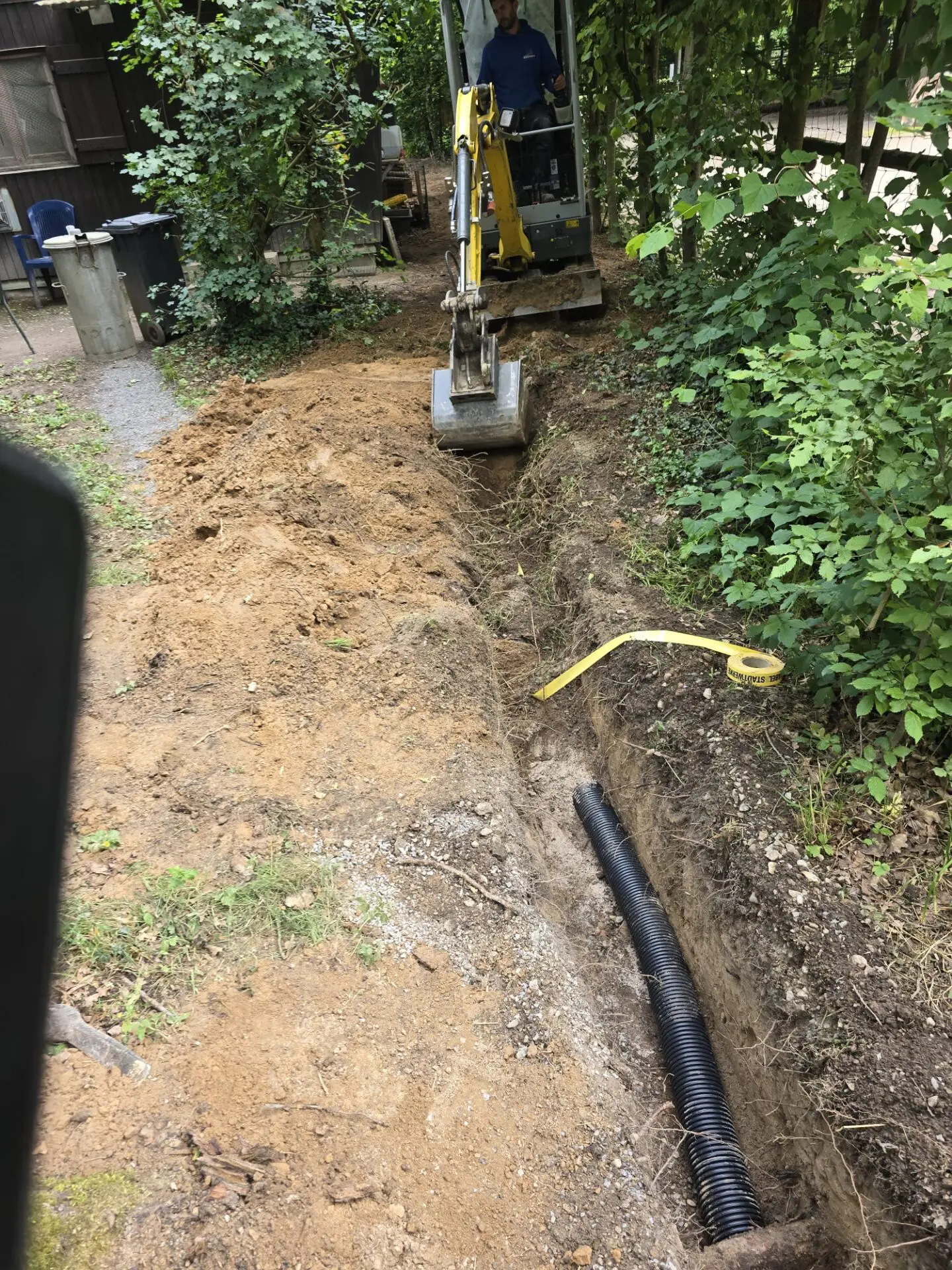 Erstellung Leitungsgraben